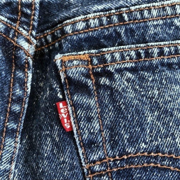 Vtg 80's Levi's Blue Acid Wash High Rise Jeans - Picture 9 of 11